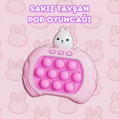 Pembe Sakız Tavşan Model Popit Toys | Elektronik Popit